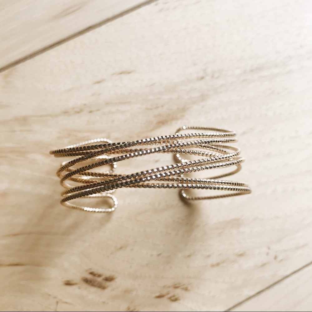 Women’s faux gold bracelet cuff - Francesca’s